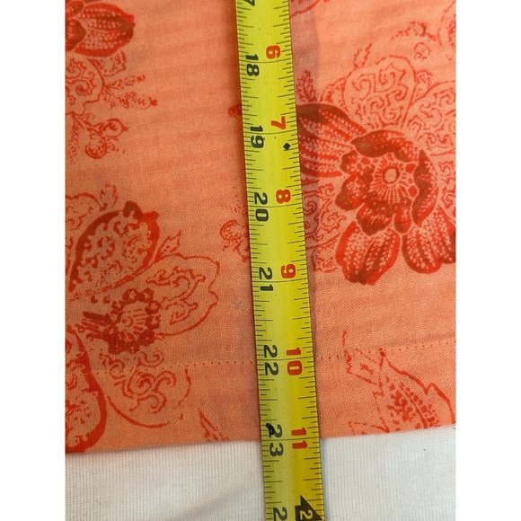 A.N.A Shirt Orange Floral Short Sleeve Button Women's Adult Cruise Hawaii Sz L - Picture 7 of 8